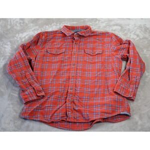 Grayers Heritage Flannels Shirt Mens XL Red Blue Plaid 100% Cotton Casual
